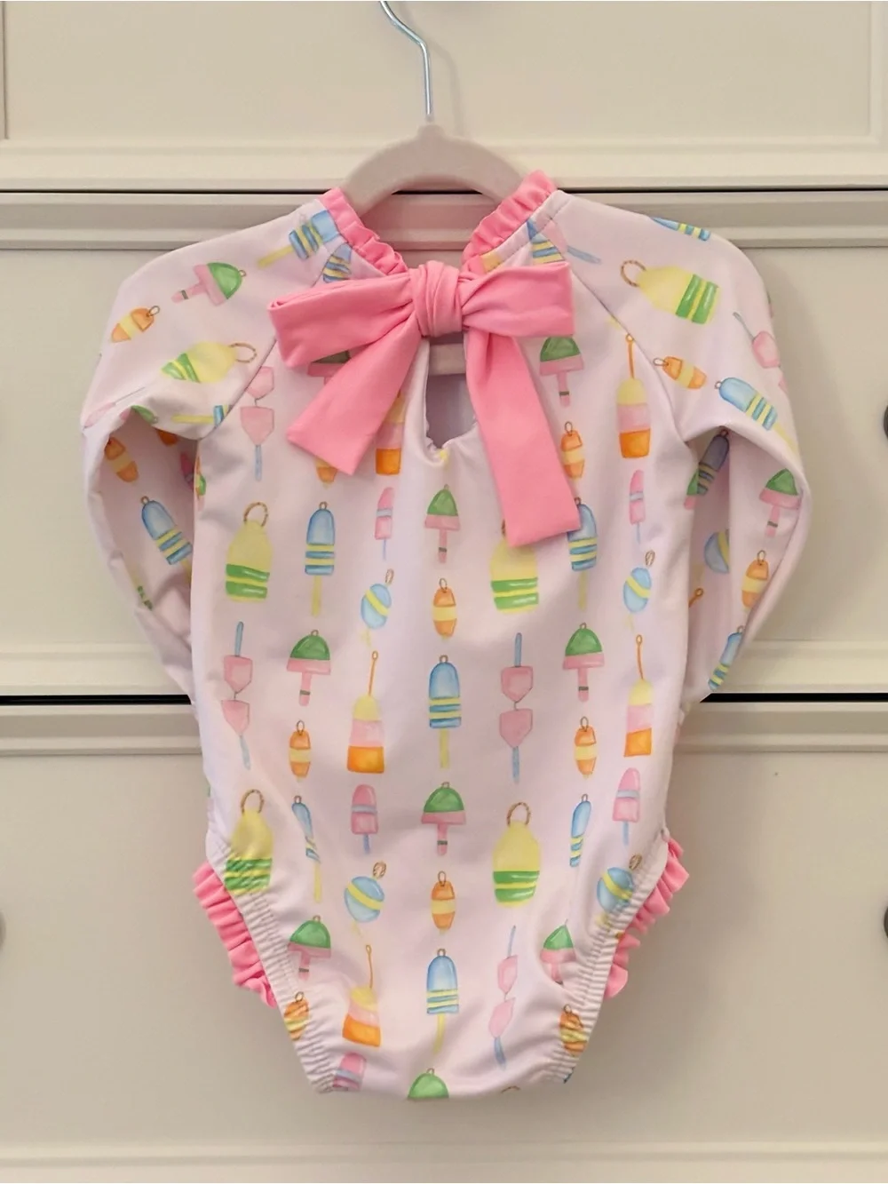 EUC James & Lottie Leighton One Piece Reel Fun Rashguard Size 12 Months